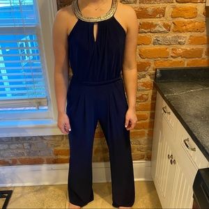 Vince Camuto Navy Blue Jumpsuit. Size Small